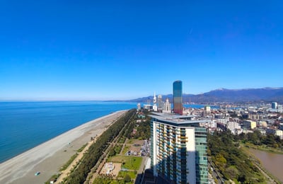 Аренда уютной, стильной студии с видом на море, ЖК Orbi Beach Tower, Батуми, Грузия