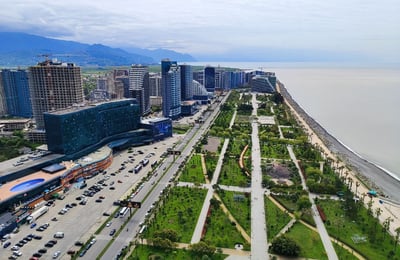 Аренда комфортной, светлой студии с видом на море, ЖК Orbi Beach Tower, Батуми, Грузия