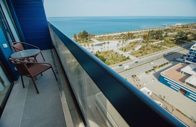 Location d'un studio confortable, lumineux avec vue sur la mer, Batumi, Géorgie