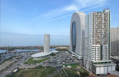 Location d'un appartement lumineux avec vue sur la mer, 48 m², Batumi, Géorgie
