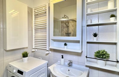 Bright and modern studio apartment rental in a new building, Bucharest, Romania