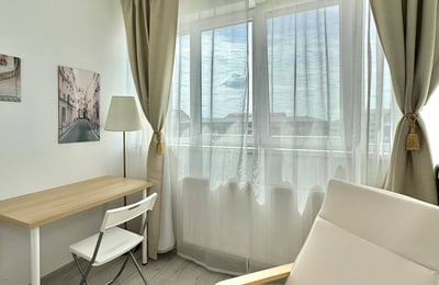 Bright and modern studio apartment rental in a new building, Bucharest, Romania