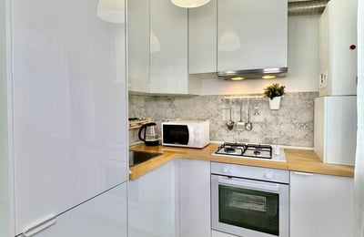 Bright and modern studio apartment rental in a new building, Bucharest, Romania