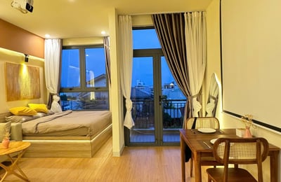 Se alquila apartamento amueblado y acogedor con balcón, Ngu Hanh Son, Da Nang, Vietnam