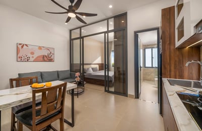 Geräumige, helle Wohnung mit Bergblick zur Miete, Da Nang, Vietnam