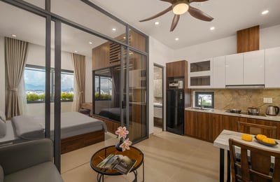 Geräumige, helle Wohnung mit Bergblick zur Miete, Da Nang, Vietnam