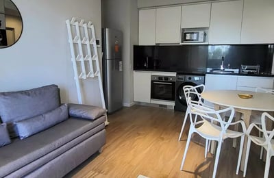 Departamento de 2 habitaciones con balcón en el 5° piso en un edificio nuevo con comodidades, Palermo, Buenos Aires