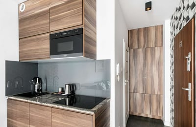 Rent of a bright, furnished studio, 22 m², Krowodrza district, Krakow, Poland