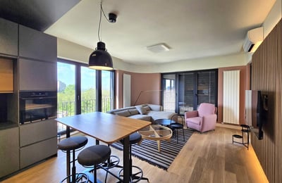 Miete einer modernen Wohnung, 60 m², Banovo Brdo Residence, Belgrad, Serbien