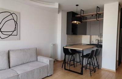 Rent of a bright, furnished apartment, 56 m², Central Garden residential complex, Belgrade, Serbia