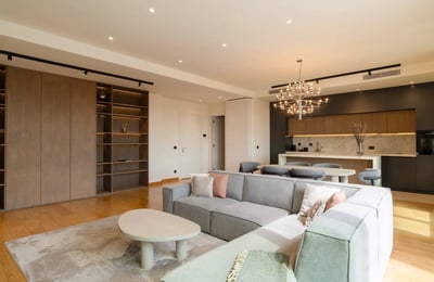 Alquiler de penthouse de lujo, 144 m², Complejo Residencial Novi Dorćol, Belgrado, Serbia