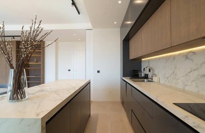 Alquiler de penthouse de lujo, 144 m², Complejo Residencial Novi Dorćol, Belgrado, Serbia