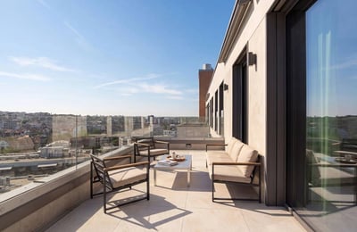 Alquiler de penthouse de lujo, 144 m², Complejo Residencial Novi Dorćol, Belgrado, Serbia