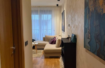 Modern, Cozy Apartment 46m² for Rent, Vračar, Belgrade, Serbia