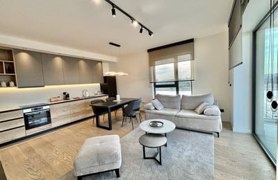 Spacious Apartment 91m² with River View for Rent in BW Simfonija Residential Complex, Belgrade, Serbia
