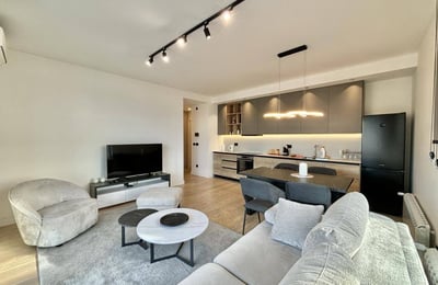 Spacious Apartment 91m² with River View for Rent in BW Simfonija Residential Complex, Belgrade, Serbia