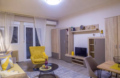 Bright Apartment 43m² for Rent in City Center, Belgrade, Serbia