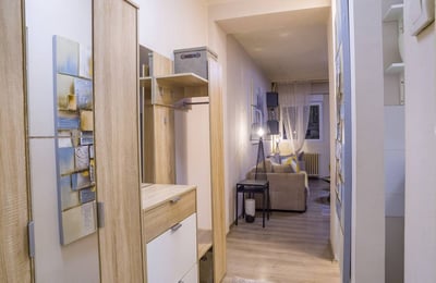 Bright Apartment 43m² for Rent in City Center, Belgrade, Serbia