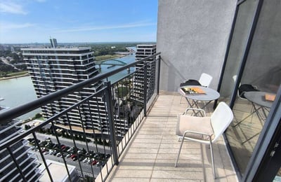 Apartamento 56m² con vista al río en alquiler en complejo residencial BW Vista, Belgrado, Serbia
