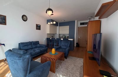 Cozy Apartment 56m² for Rent in Wellport Residential Complex, New Belgrade, Serbia