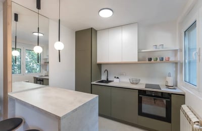 Apartamento acogedor 38m² en alquiler cerca de la fortaleza de Kalemegdan, Belgrado, Serbia