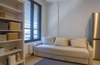 Helle Wohnung 40m² zur Miete im Wohnkomplex K-District, Belgrad, Serbien