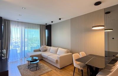 Bright Apartment 56m² for Rent in Novi Dorčol Residential Complex, Belgrade, Serbia