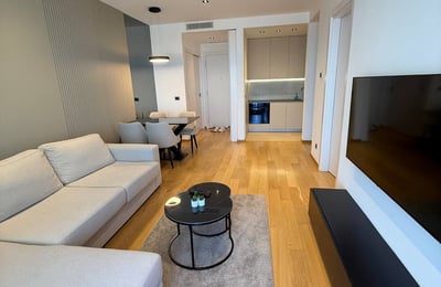 Bright Apartment 56m² for Rent in Novi Dorčol Residential Complex, Belgrade, Serbia