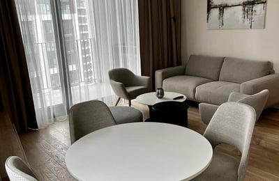 Möblierte 63 m² Wohnung zur Miete mit Flussblick im Premium-Komplex BW Aria, Belgrad