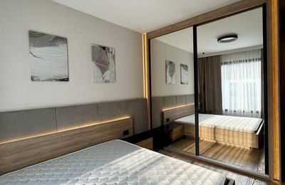 Möblierte 63 m² Wohnung zur Miete mit Flussblick im Premium-Komplex BW Aria, Belgrad