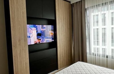 Möblierte 63 m² Wohnung zur Miete mit Flussblick im Premium-Komplex BW Aria, Belgrad