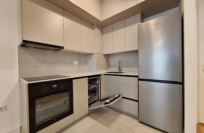Alquiler de apartamento de 53 m² en el complejo residencial prémium Newport, distrito de Novi Beograd, Belgrado, Serbia