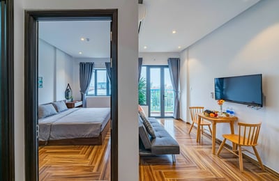 Bright, furnished 45 m² apartment for rent near the beach, Da Nang, Vietnam