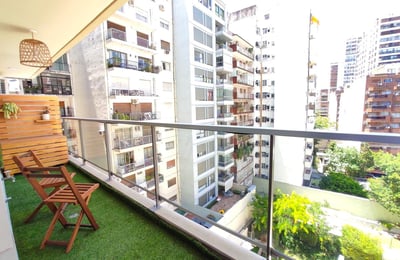 Rent of a cozy furnished 2-room apartment, 45 m², Las Cañitas, Buenos Aires, Argentina