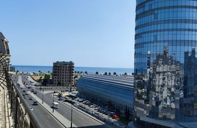 Rental of a modern 3-room apartment with a sea view, Baku White City, Baku, Azerbaijan