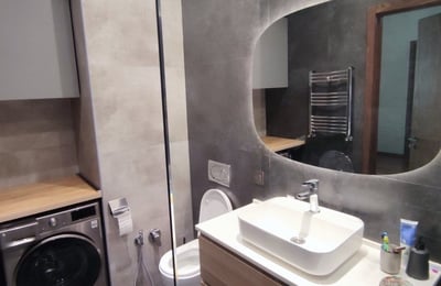 Location d’un appartement moderne de 3 pièces avec vue sur la mer, Baku White City, Bakou, Azerbaïdjan