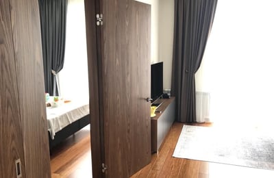 Location d’un appartement moderne de 3 pièces avec vue sur la mer, Baku White City, Bakou, Azerbaïdjan