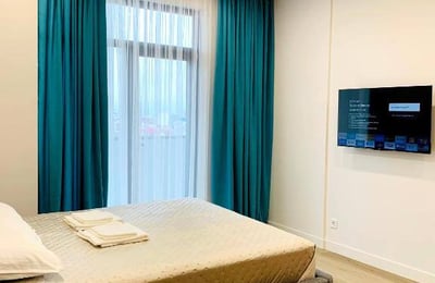 Location d'un studio lumineux avec vue sur la mer, 37 m², Batumi, Géorgie