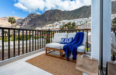 Modern ocean-view apartment in Los Gigantes for rent, Tenerife, Spain