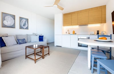 Modern ocean-view apartment in Los Gigantes for rent, Tenerife, Spain
