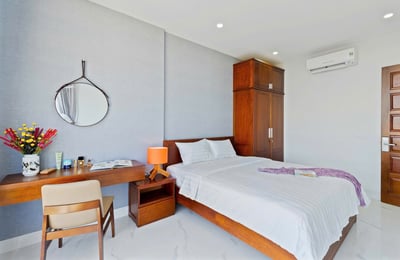 Cozy furnished apartment for rent with a large balcony, Son Tra District, Da Nang, Vietnam