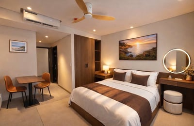 Аренда люксовой, полностью меблированной студии с бассейном, Дананг, Вьетнам