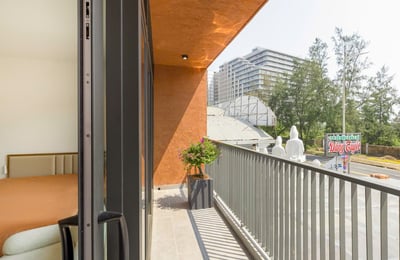 Rent of a brand new, bright studio with balcony, Da Nang, Vietnam
