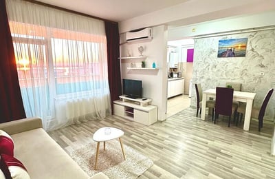 Rent of a comfortable 2-room apartment with a sea view, 55 m², Mamaia, Constanța, Romania