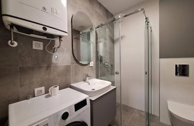 Rent of a new 2-room apartment, 50 m², opposite the riverfront, Zemun, Belgrade, Serbia