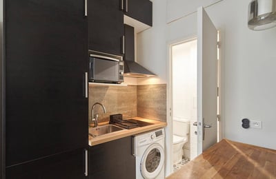 Alquiler de un estudio luminoso, 20 m², París, distrito 17, Francia