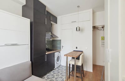 Alquiler de un estudio luminoso, 20 m², París, distrito 17, Francia