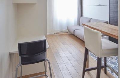 Alquiler de un estudio luminoso, 20 m², París, distrito 17, Francia