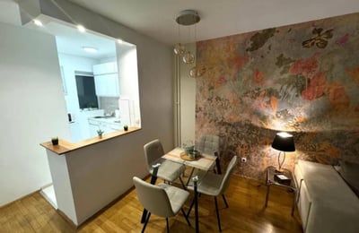 Alquiler de un cómodo apartamento de 2 habitaciones, 45 m², centro de Belgrado, Serbia