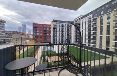 Alquiler de un moderno y amueblado apartamento de 3 habitaciones, 72 m², BW Quartet, Belgrado, Serbia